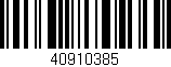 Código de barras (EAN, GTIN, SKU, ISBN): '40910385'