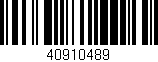 Código de barras (EAN, GTIN, SKU, ISBN): '40910489'