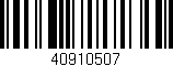 Código de barras (EAN, GTIN, SKU, ISBN): '40910507'