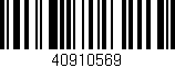 Código de barras (EAN, GTIN, SKU, ISBN): '40910569'