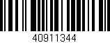 Código de barras (EAN, GTIN, SKU, ISBN): '40911344'