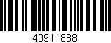 Código de barras (EAN, GTIN, SKU, ISBN): '40911888'