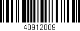 Código de barras (EAN, GTIN, SKU, ISBN): '40912009'