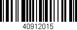 Código de barras (EAN, GTIN, SKU, ISBN): '40912015'