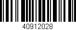 Código de barras (EAN, GTIN, SKU, ISBN): '40912028'
