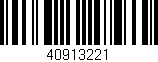 Código de barras (EAN, GTIN, SKU, ISBN): '40913221'