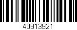 Código de barras (EAN, GTIN, SKU, ISBN): '40913921'