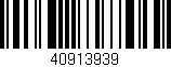 Código de barras (EAN, GTIN, SKU, ISBN): '40913939'