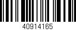 Código de barras (EAN, GTIN, SKU, ISBN): '40914165'