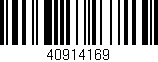 Código de barras (EAN, GTIN, SKU, ISBN): '40914169'