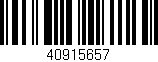 Código de barras (EAN, GTIN, SKU, ISBN): '40915657'