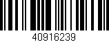 Código de barras (EAN, GTIN, SKU, ISBN): '40916239'
