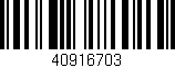 Código de barras (EAN, GTIN, SKU, ISBN): '40916703'