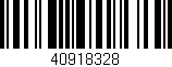 Código de barras (EAN, GTIN, SKU, ISBN): '40918328'