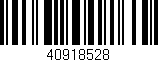 Código de barras (EAN, GTIN, SKU, ISBN): '40918528'