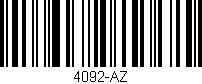 Código de barras (EAN, GTIN, SKU, ISBN): '4092-AZ'