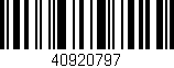 Código de barras (EAN, GTIN, SKU, ISBN): '40920797'