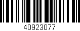 Código de barras (EAN, GTIN, SKU, ISBN): '40923077'