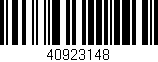Código de barras (EAN, GTIN, SKU, ISBN): '40923148'