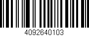 Código de barras (EAN, GTIN, SKU, ISBN): '4092640103'