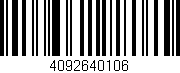 Código de barras (EAN, GTIN, SKU, ISBN): '4092640106'