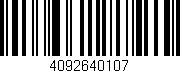 Código de barras (EAN, GTIN, SKU, ISBN): '4092640107'