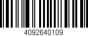 Código de barras (EAN, GTIN, SKU, ISBN): '4092640109'