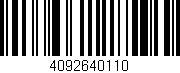 Código de barras (EAN, GTIN, SKU, ISBN): '4092640110'