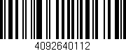 Código de barras (EAN, GTIN, SKU, ISBN): '4092640112'