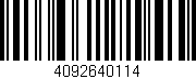 Código de barras (EAN, GTIN, SKU, ISBN): '4092640114'