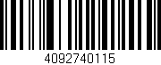 Código de barras (EAN, GTIN, SKU, ISBN): '4092740115'