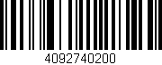 Código de barras (EAN, GTIN, SKU, ISBN): '4092740200'