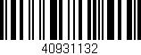 Código de barras (EAN, GTIN, SKU, ISBN): '40931132'