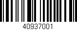 Código de barras (EAN, GTIN, SKU, ISBN): '40937001'