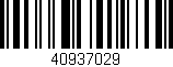 Código de barras (EAN, GTIN, SKU, ISBN): '40937029'