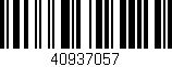 Código de barras (EAN, GTIN, SKU, ISBN): '40937057'