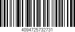 Código de barras (EAN, GTIN, SKU, ISBN): '4094725732731'