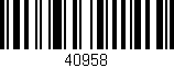 Código de barras (EAN, GTIN, SKU, ISBN): '40958'