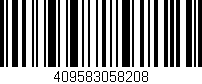 Código de barras (EAN, GTIN, SKU, ISBN): '409583058208'