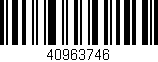 Código de barras (EAN, GTIN, SKU, ISBN): '40963746'
