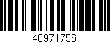 Código de barras (EAN, GTIN, SKU, ISBN): '40971756'