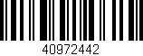Código de barras (EAN, GTIN, SKU, ISBN): '40972442'