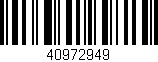 Código de barras (EAN, GTIN, SKU, ISBN): '40972949'