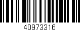 Código de barras (EAN, GTIN, SKU, ISBN): '40973316'