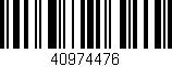 Código de barras (EAN, GTIN, SKU, ISBN): '40974476'