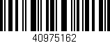 Código de barras (EAN, GTIN, SKU, ISBN): '40975162'