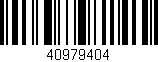 Código de barras (EAN, GTIN, SKU, ISBN): '40979404'