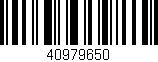 Código de barras (EAN, GTIN, SKU, ISBN): '40979650'