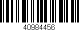 Código de barras (EAN, GTIN, SKU, ISBN): '40984456'