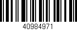 Código de barras (EAN, GTIN, SKU, ISBN): '40984971'